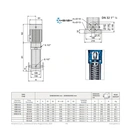 Насос многоступенчатый вертикальный Speroni VS 4-3 0,55  кВт 3Ф - Фото 3