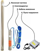 Насос свердловинний з підв, стійк, до піску OPTIMA 4 SDm 3/11 0,75 кВт 80 м + пульт+кабель 50 м NEW - Фото 2