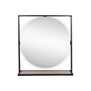 Зеркало Qtap Taurus 800х850х140 Black/Whitish oak с LED-подсветкой QT2478ZP800BWO - Фото 5