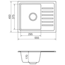 Кухонна мийка VANKOR Lira LMP 02.55 Black + сифон VANKOR - Фото 4