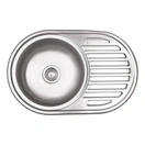 Врізна мийка Lidz 7750 Micro Decor (0.6 мм) - Фото 1