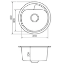 Кухонна мийка VANKOR Polo PMR 01.44 Black + сифон VANKOR - Фото 4