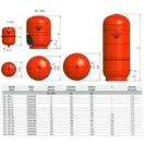 Бак Zilmet  cal-pro для систем отопления    4л 5bar кругл. ( 1300000400 ) - Фото 3