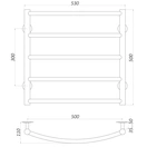 Рушникосушарка UNIO LD W 500-500-5 Драбинка Дуга вода - Фото 4