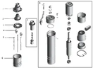 Насос свердловинний шнековий VOLKS pumpe 3,5 QGD 1-60-0,5кВт 3,5  дюйми + кабель 15м - Фото 4