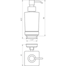 Дозатор рідкого мила TOPAZ TKB 9933A-BL чорний - Фото 4