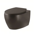 Унітаз підвісний Devit Acqua NEW 3020155B чорний матовий безободковий, сидіння дюропласт Soft-Close - Фото 1