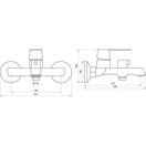 Змішувач для ванної Globus Lux Laguna GLA-0102NE-10-BB - Фото 7