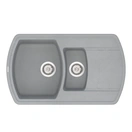Кухонна мийка VANKOR Norton NMP 04.86 Gray + сифон автомат VANKOR - Фото 1