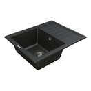 Кухонна мийка VANKOR Lira LMP 02.55 Black + сифон VANKOR - Фото 3