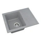 Кухонна мийка VANKOR Lira LMP 02.55 Gray + сифон VANKOR - Фото 2