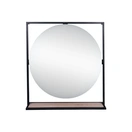 Зеркало Qtap Taurus 800х850х140 Black/Whitish oak с LED-подсветкой QT2478ZP800BWO - Фото 4