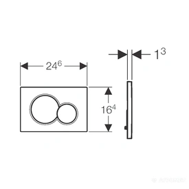 Смывная клавиша Geberit Sigma 115.770.21.5 01