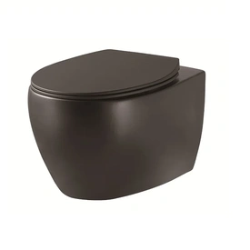 Унітаз підвісний Devit Acqua NEW 3020155B чорний матовий безободковий, сидіння дюропласт Soft-Close