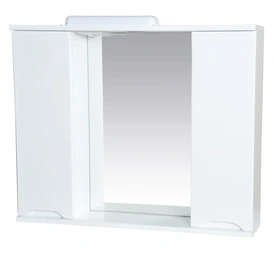 Зеркало 75 см "Комфорт" с двумя шкафчиками и LED подсветкой