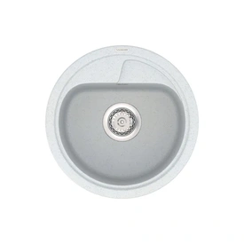 Кухонна мийка VANKOR Polo PMR 01.44 White stone + сифон VANKOR
