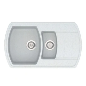 Кухонна мийка VANKOR Norton NMP 04.86 White stone + сифон автомат VANKOR