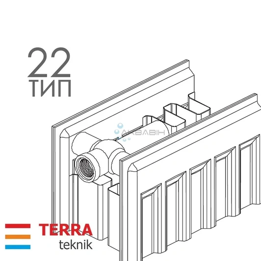 Радиатор стальной TERRA Teknik T22 500 х 1000