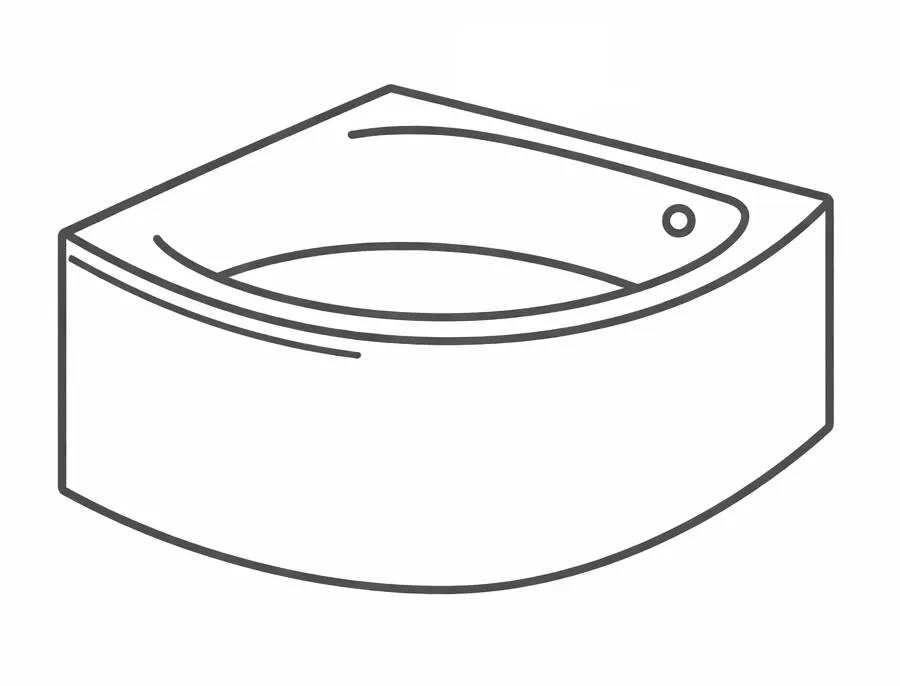 Ванны акриловые угловые