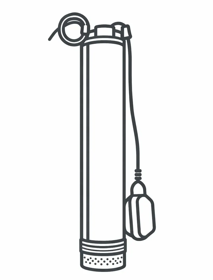 Насосы глубинные с нижним забором воды