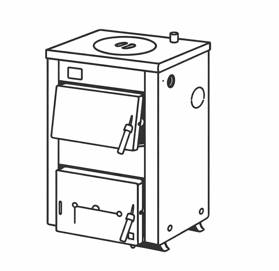 Твердопаливні котли з плитою