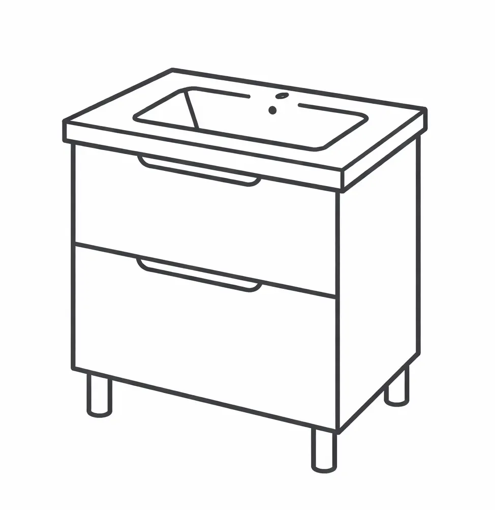 Тумбы с умывальниками