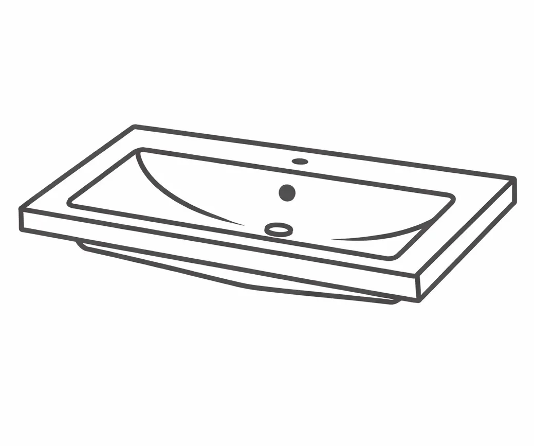 Умывальники врезные мебельные