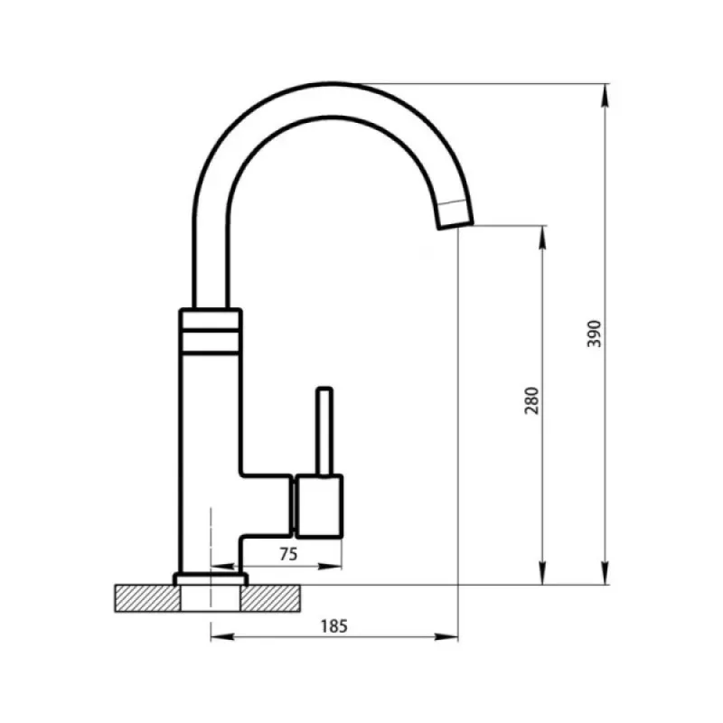 Однокран с электронагревом Lidz (NKS) 95 00 060 - Фото 2