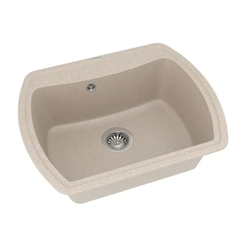 Кухонная мойка VANKOR Norton NMP 01.63 Beige + сифон VANKOR - Фото 2