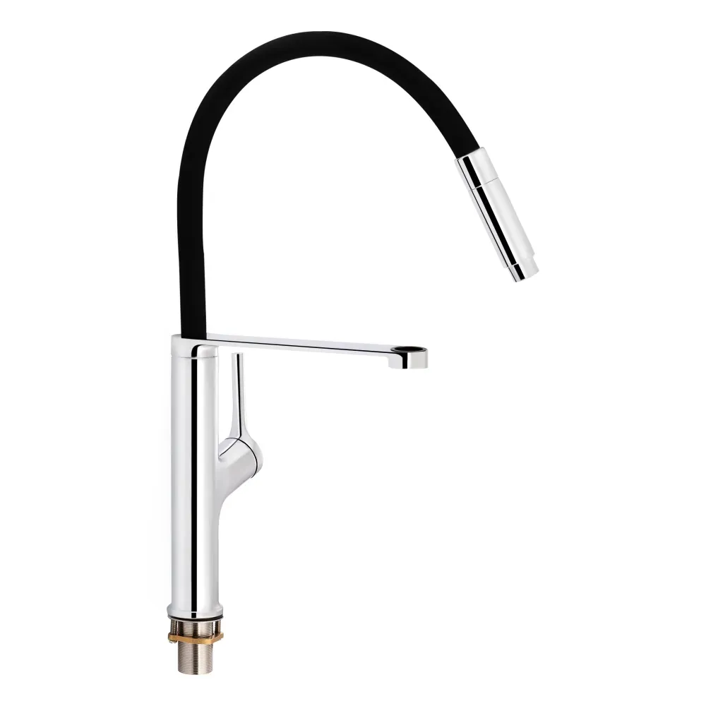 Змішувач для кухні з рефлекторним виливом Qtap Kuchyne 91105AC - Фото 3