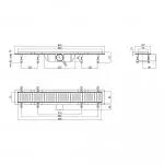 QT Dry FF304-600MBLA Лінійний трап з сухим затвором 600 мм - Фото 2