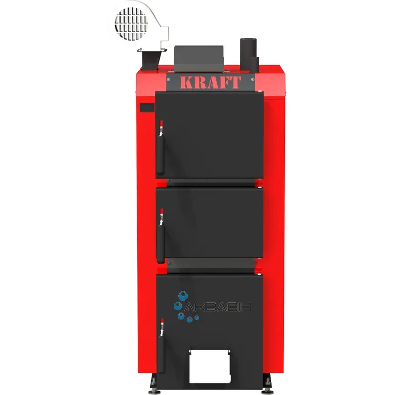 Котел длительного горения Kraft серия S 15кВт с автоматическим управлением - Фото 2