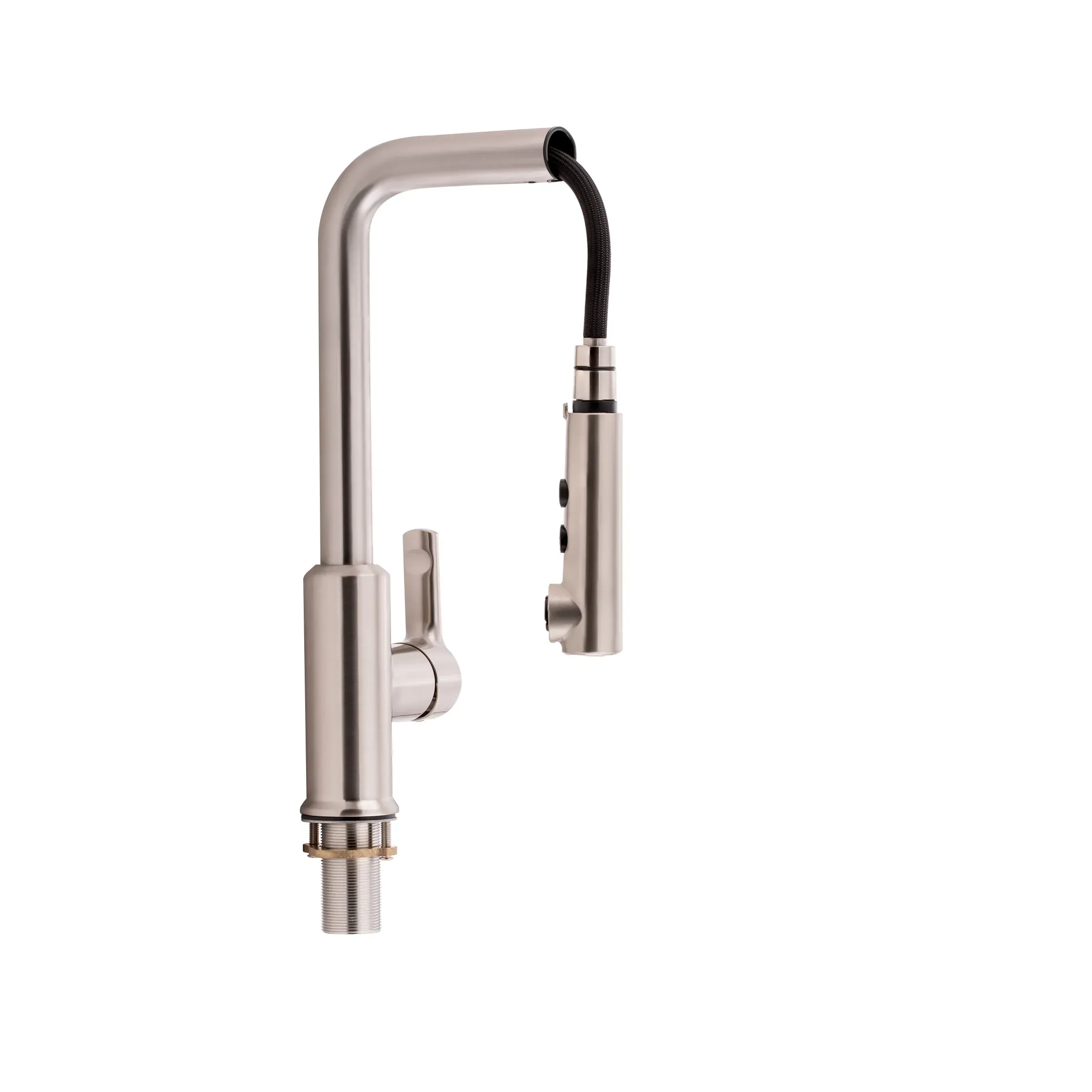 Смеситель для кухни с выдвижным изливом Qtap Janicka 9134103FN - Фото 3