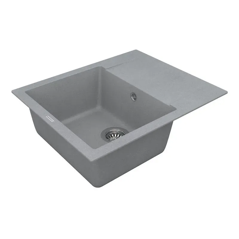 Кухонна мийка VANKOR Orman OMP 02.61 Gray + сифон VANKOR - Фото 3