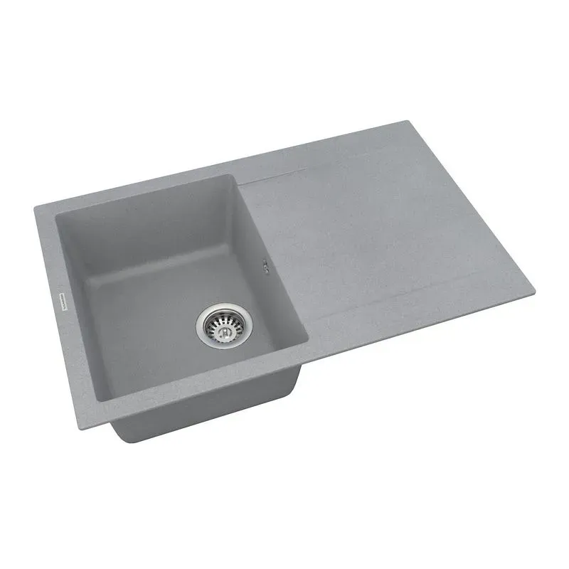 Кухонна мийка VANKOR Orman OMP 02.78 Gray + сифон VANKOR - Фото 2