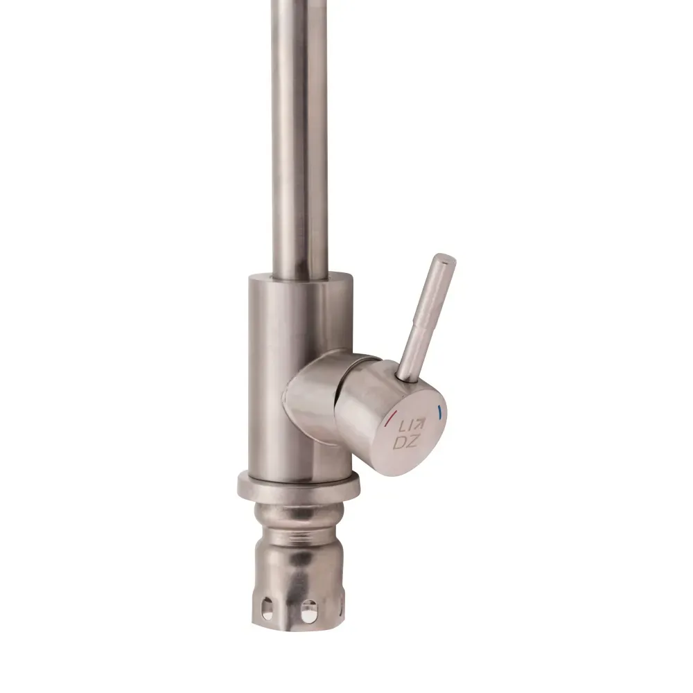 Змішувач для кухні Lidz (2862) 12 32 015F-7 (107-1)  U Нержавіюча сталь - Фото 6