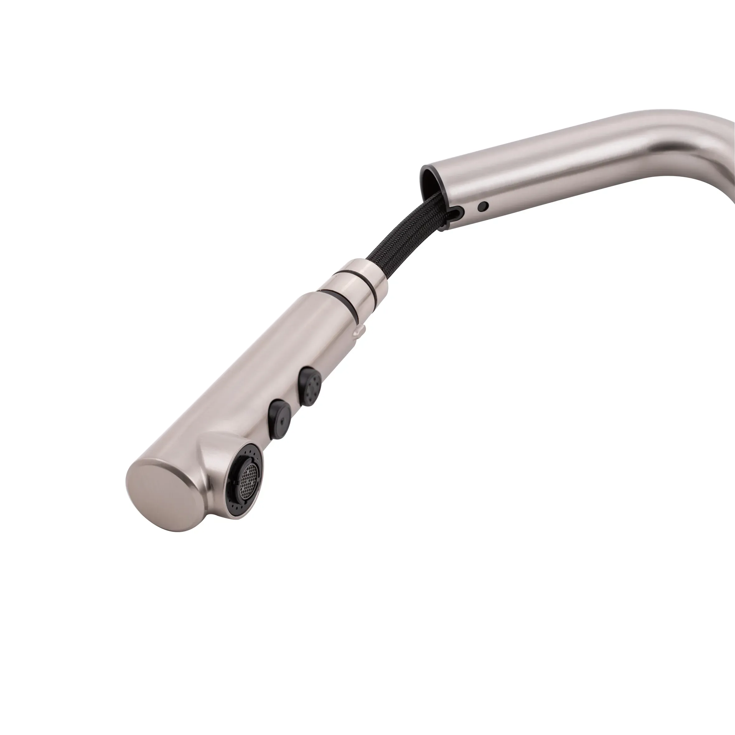 Смеситель для кухни с выдвижным изливом Qtap Janicka 9134103FN - Фото 8