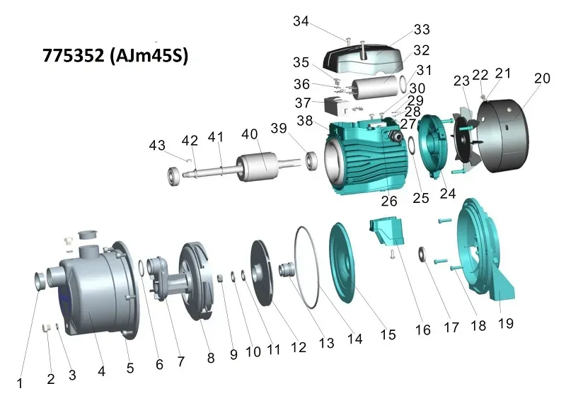 Насос поверхностный центробежный нерж. LEO (Aquatica) 775352 0.45 кВт - Фото 4