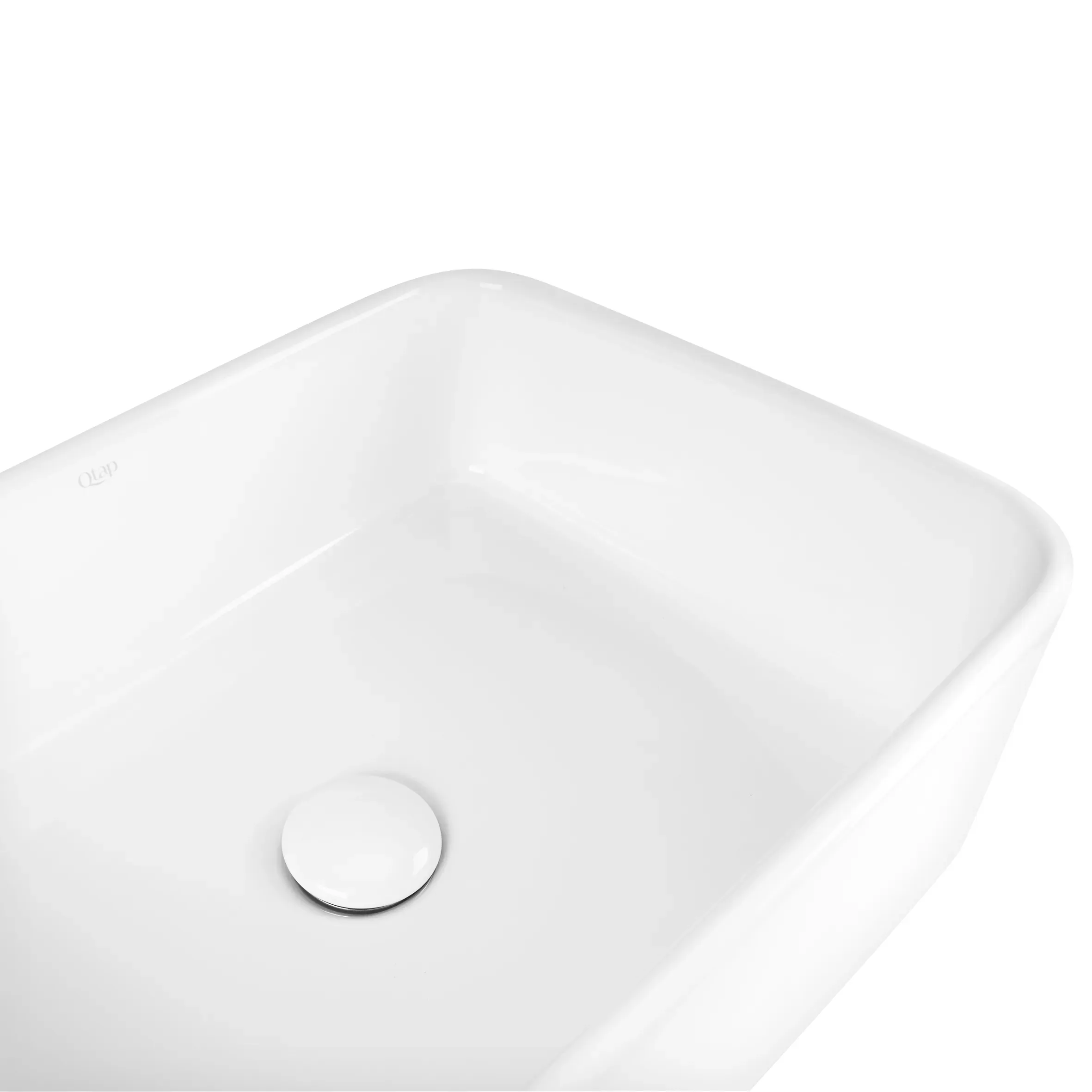 Раковина-чаша Qtap Tern 500х370х200 White с донным клапаном QT1711A048W - Фото 5