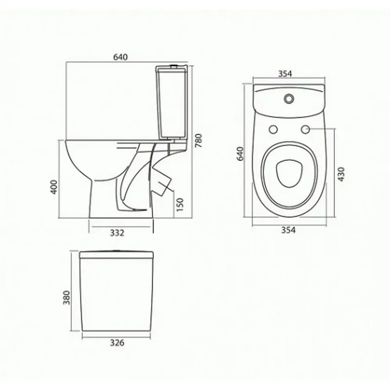 Унитаз-компакт KOLO Freja (косой выход, нижнее подкл. 3/8) крышка полипропилен - Фото 2