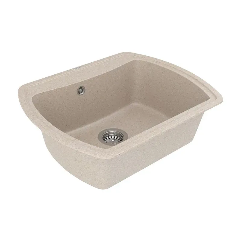 Кухонная мойка VANKOR Norton NMP 01.63 Beige + сифон VANKOR - Фото 3