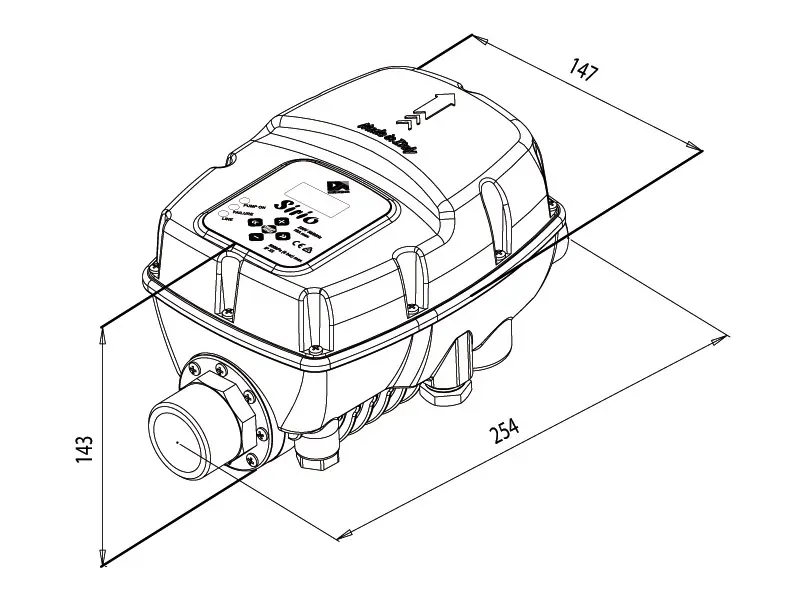 Перетворювач частоти Italtecnica SIRIO-ENTRY XP 2.0 (1~220В × 1~220В) до 1.8 кВт - Фото 2