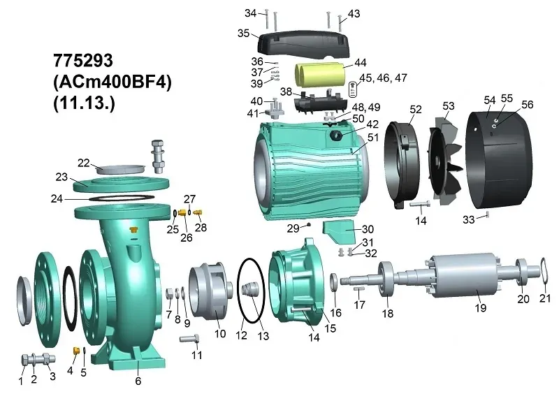 Насос для полива LEO (Aquatica) 775293 4,0кВт 1600 л/мин - Фото 3