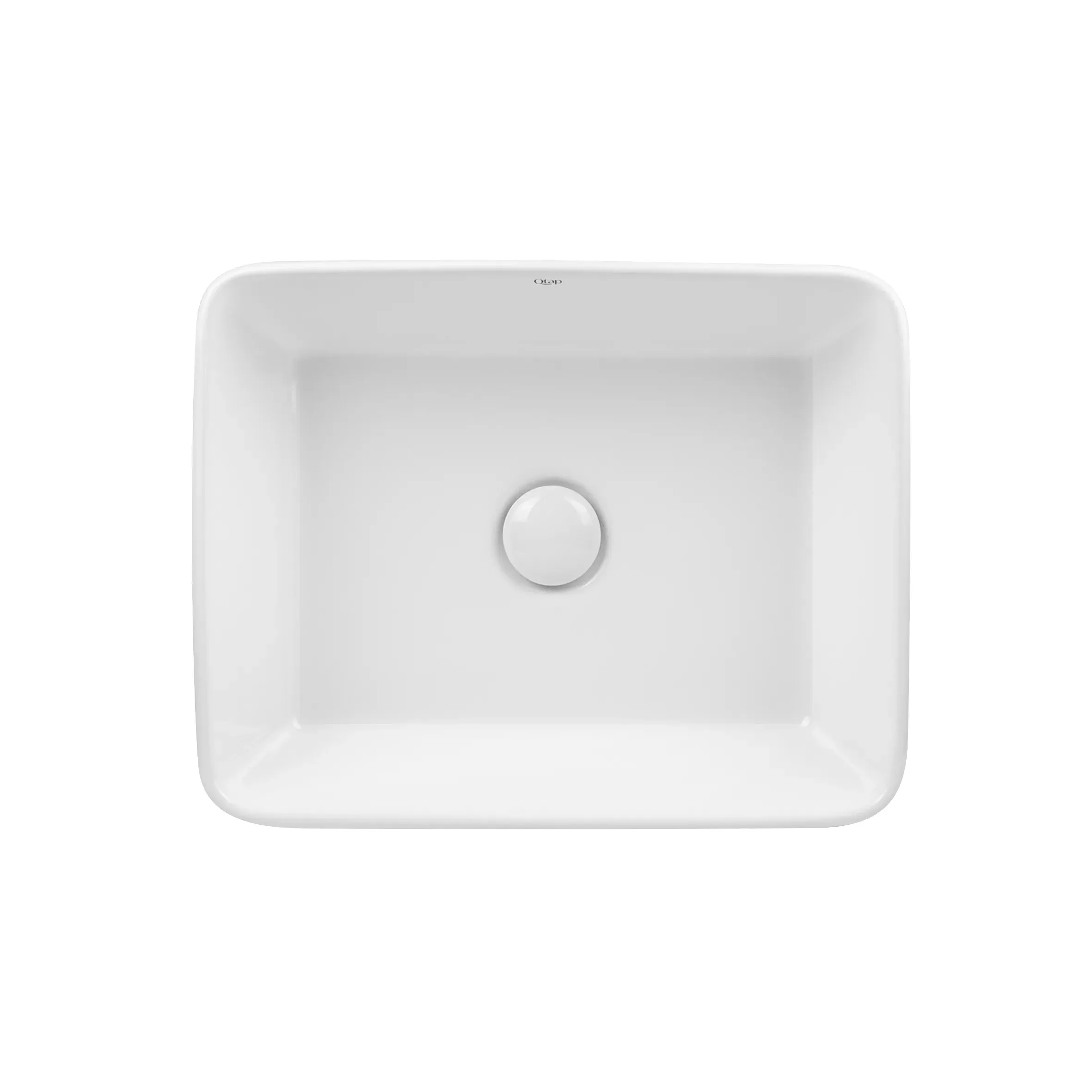 Раковина-чаша Qtap Tern 475х370х140 White з донним клапаном QT17112074W