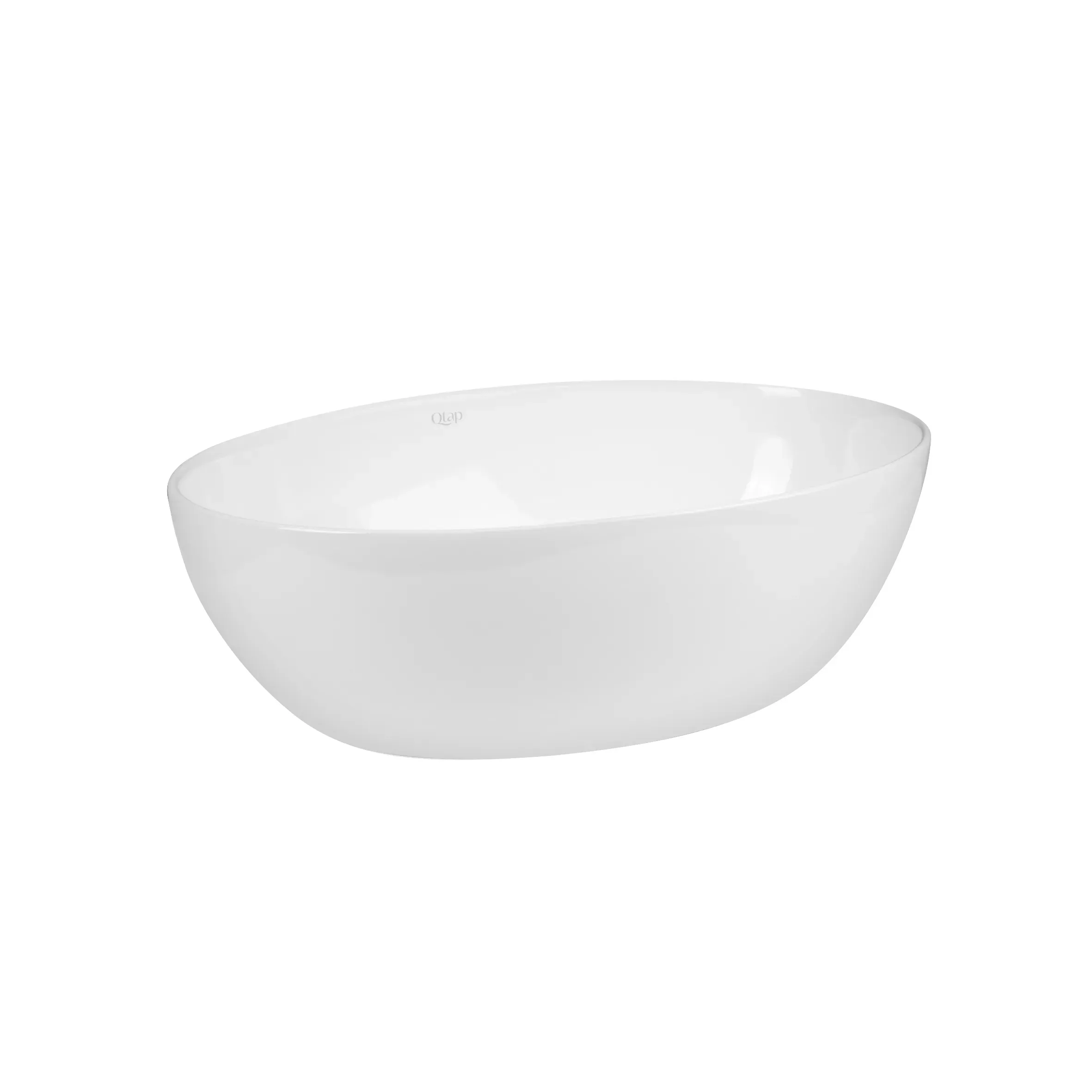 Раковина-чаша Qtap Leo 450х305х160 White с донным клапаном QT1111A052W - Фото 4