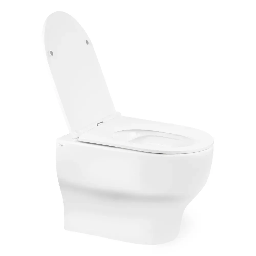 Унітаз підвісний Qtap Aries без дополнительных устройств с классом Slim Soft-close QT0333063ERW - Фото 11