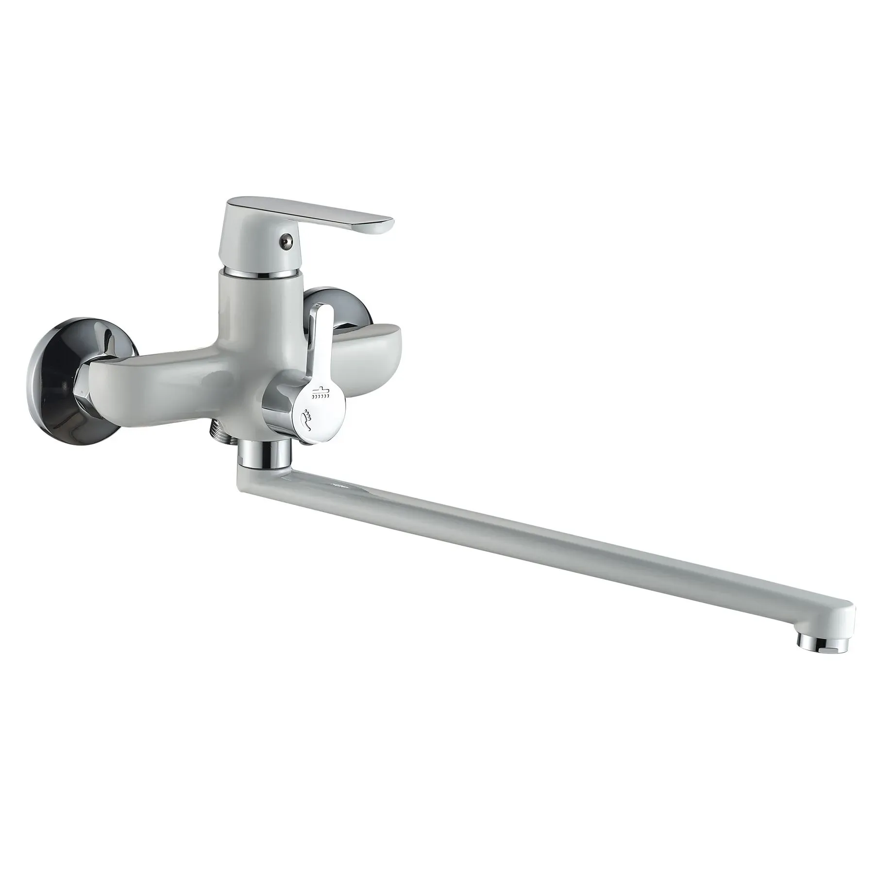 Змішувач для ванної Globus Lux Laguna  GLA-0208-7-WHITE EURO - Фото 2