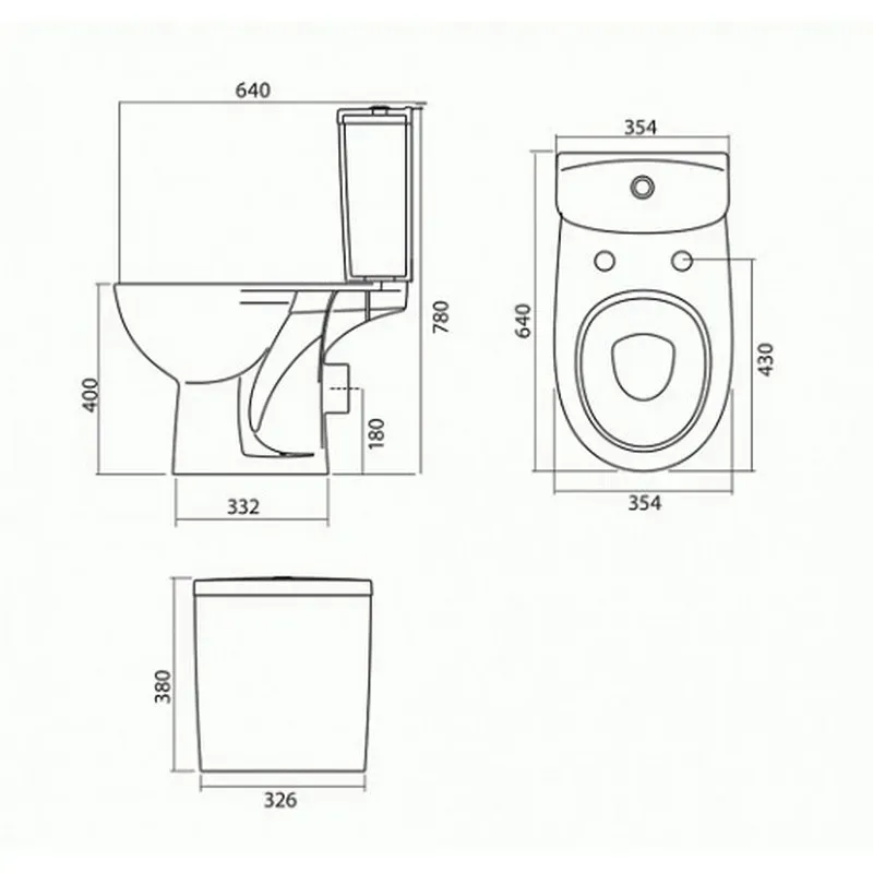 Унітаз KOLO Freja (прямий вихід, нижнє підкл. 3/8) кришка дюропласт - Фото 2