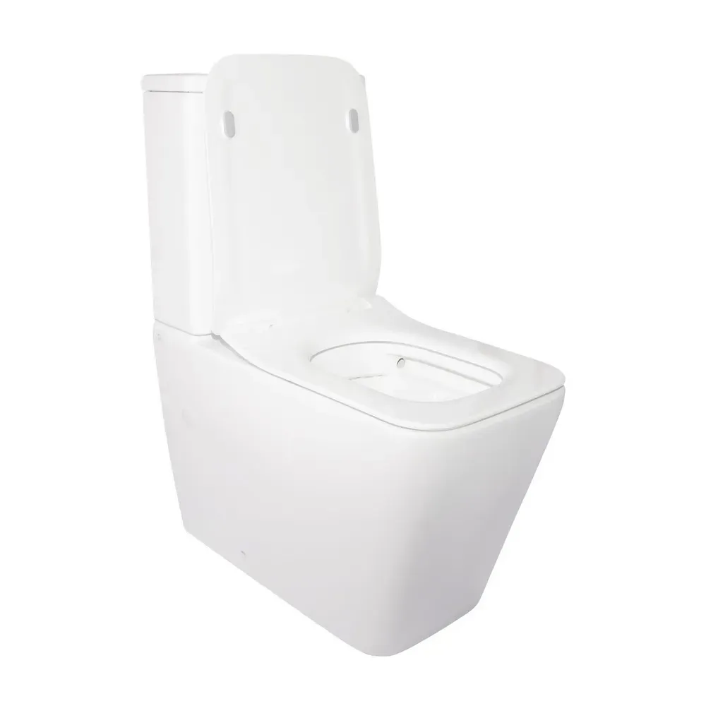 Унітаз-компакт Qtap Crow безобідковий з сідінням Soft-close QT05222170W - Фото 3