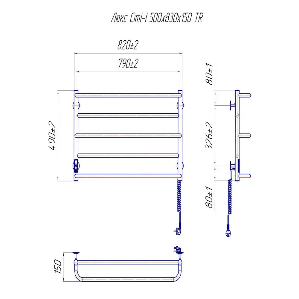 Рушникосушка Mario Люкс Сіті-I 490х820 TR таймер-регулятор - Фото 5